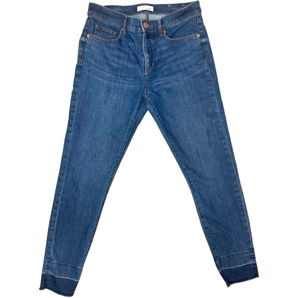 Loft Skinny Jean Distressed Ankle High Rise 6/28